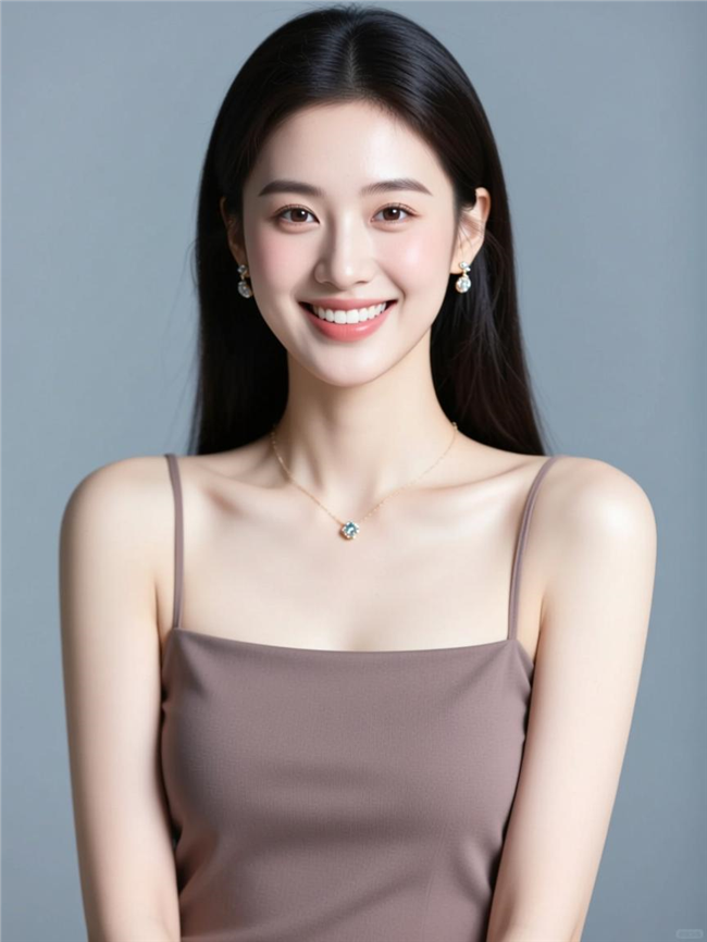 甜美吊带美女性感写真图片