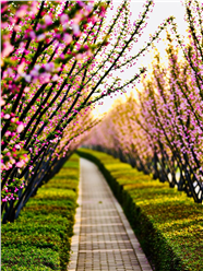 春日樱花盛开风景图片