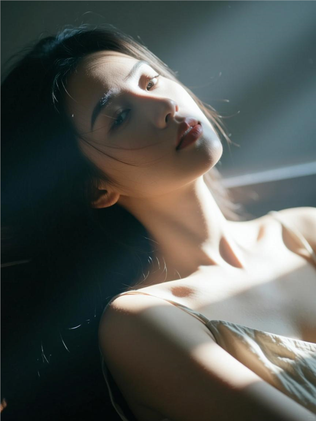 性感慵懒风格光影艺术美女摄影图片