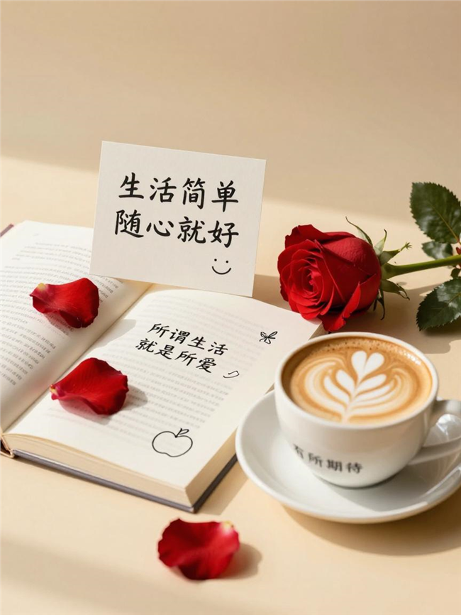 生活治愈系简单文字图片