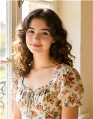 法式复古碎花裙少女美女图片