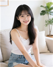 清纯少女美女家居写真图片