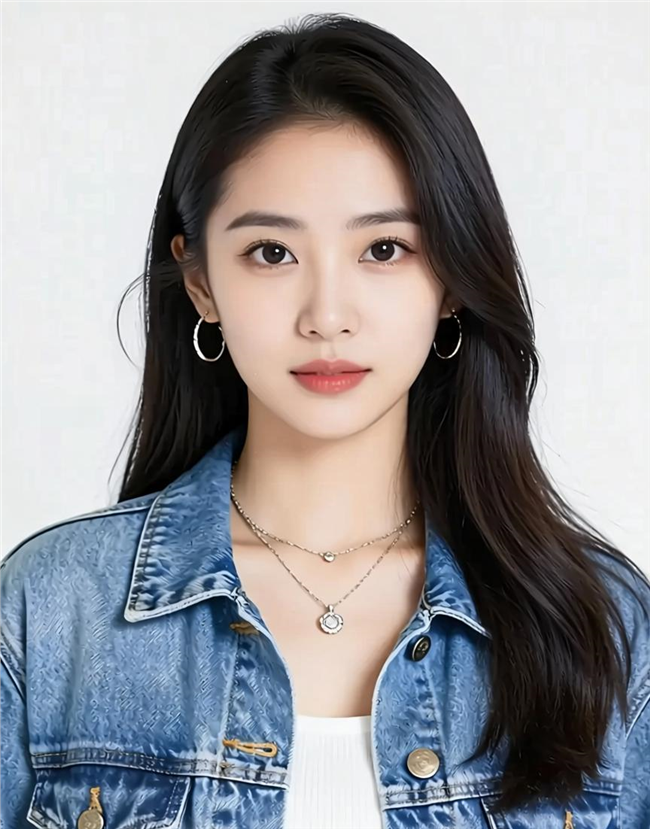 时尚潮流牛仔衣美女写真图片