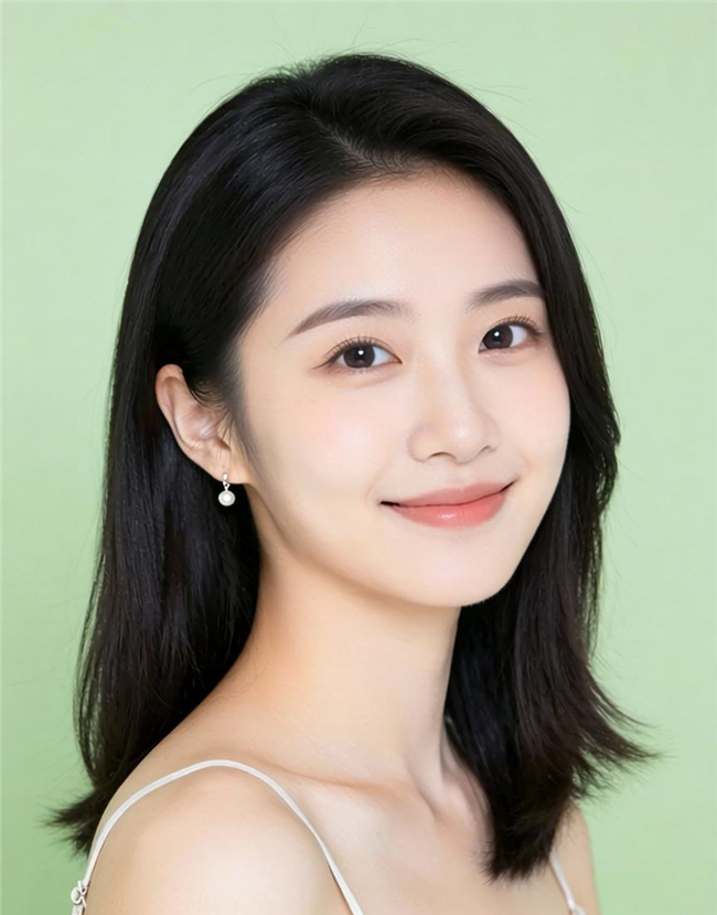 清纯甜美微笑美女肖像写真图片