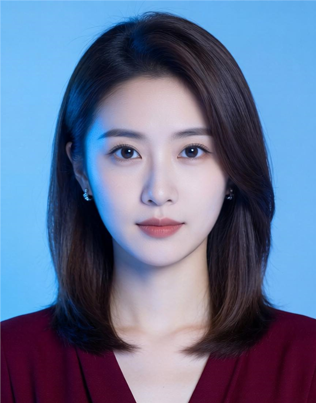 优雅气质酒红色上衣美女肖像写真图片