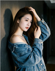 肤白貌美性感牛仔衣美女图片
