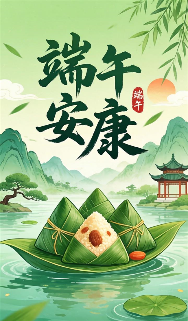 清新国风端午节海报图片