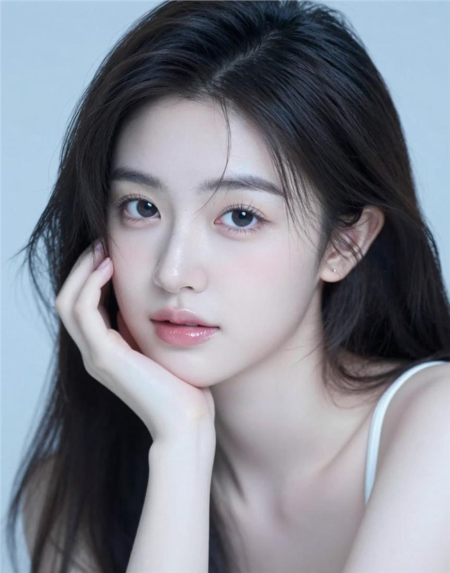清纯动人冷白皮美女写真图片