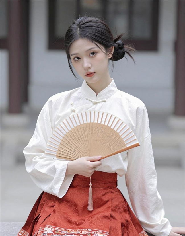 中式风格人像写真摄影美女图片