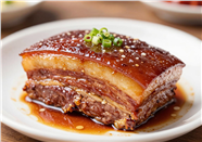 美味东坡肉特写摄影图片