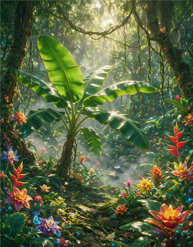 热带雨林植物摄影图片