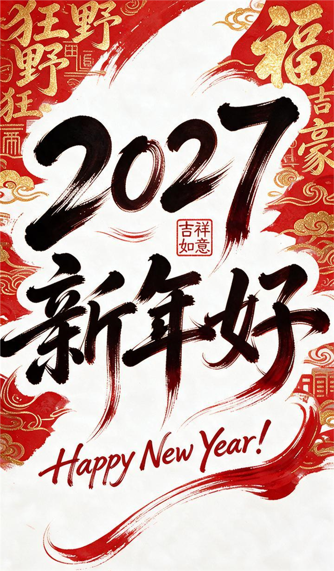 2027新年好海报图片
