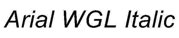 Arial WGL Italic