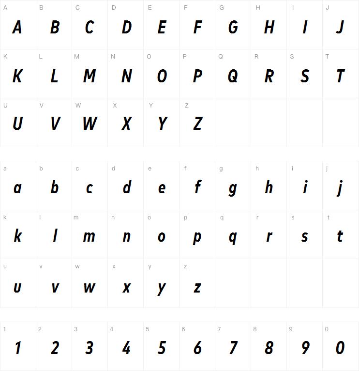 Mark Pro Cond Bold Italic