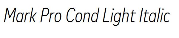 Mark Pro Cond Light Italic