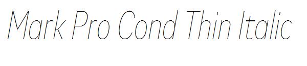 Mark Pro Cond Thin Italic