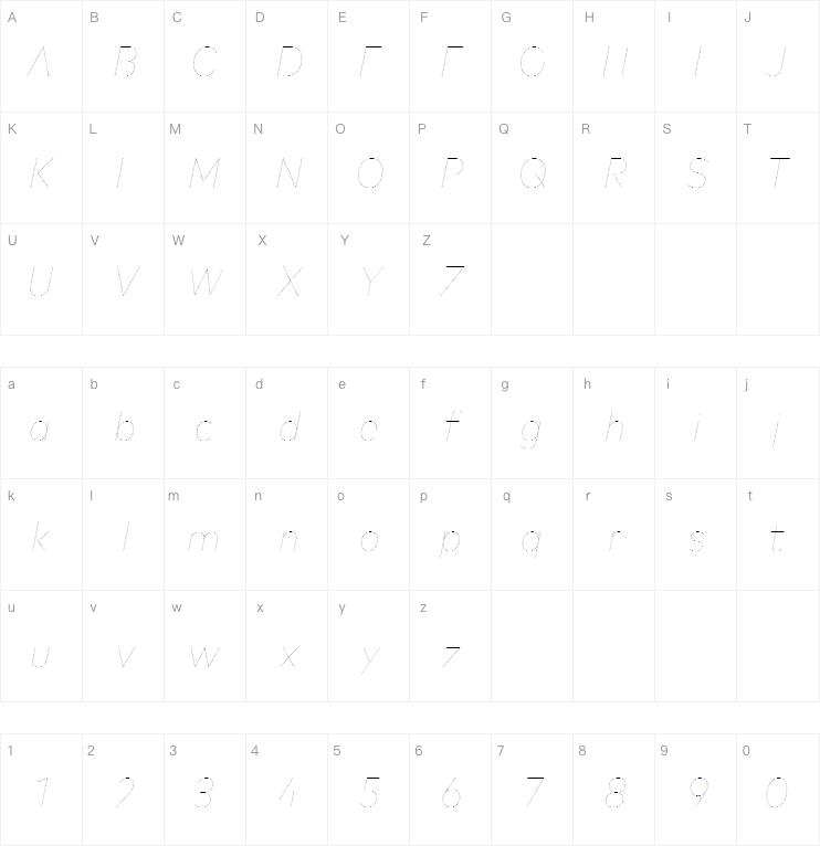 Mark Pro Narrow Hairline Italic