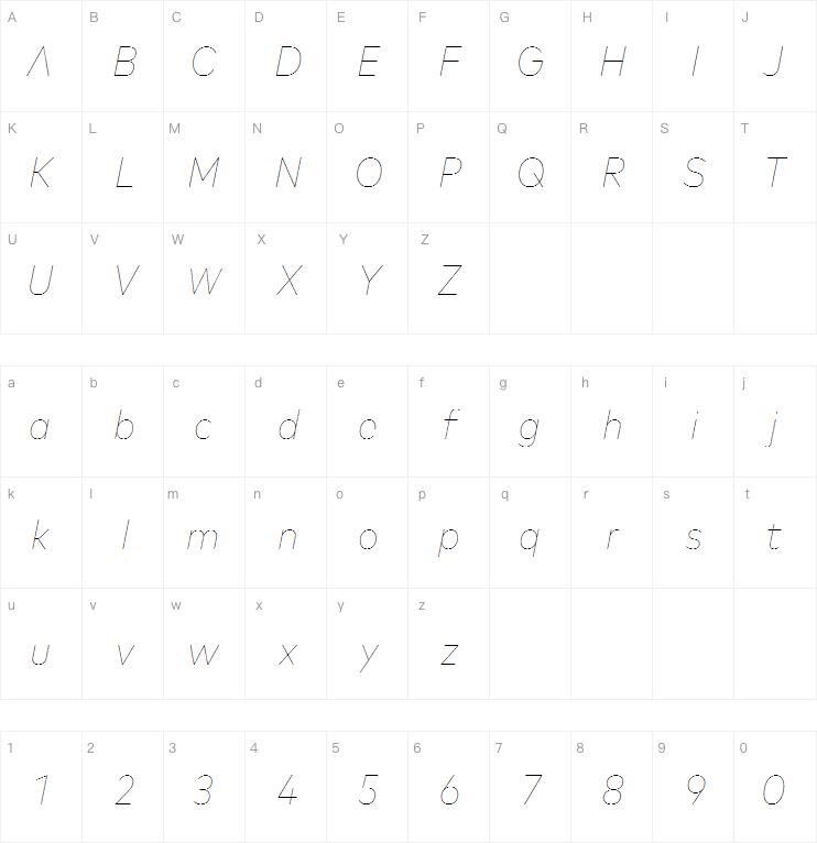 Mark Pro Narrow Thin Italic