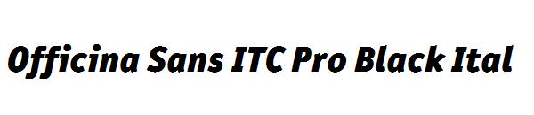 Officina Sans ITC Pro Black Ital