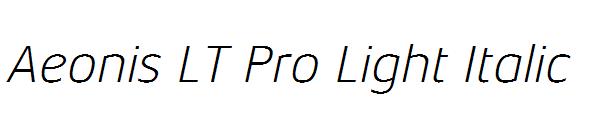 Aeonis LT Pro Light Italic