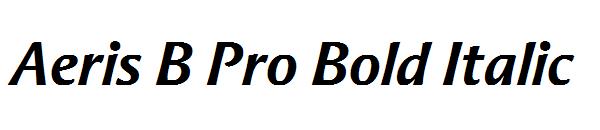 Aeris B Pro Bold Italic