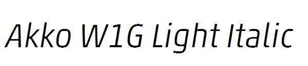 Akko W1G Light Italic