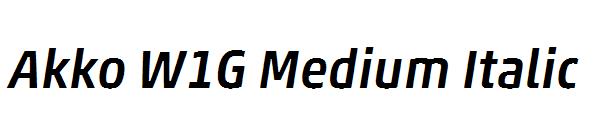 Akko W1G Medium Italic