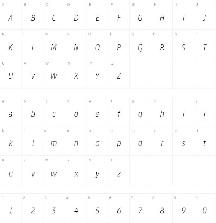 Akko W1G Thin Italic