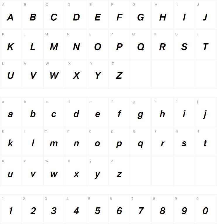 Applied Sans Pro Bold Italic