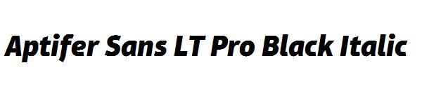 Aptifer Sans LT Pro Black Italic