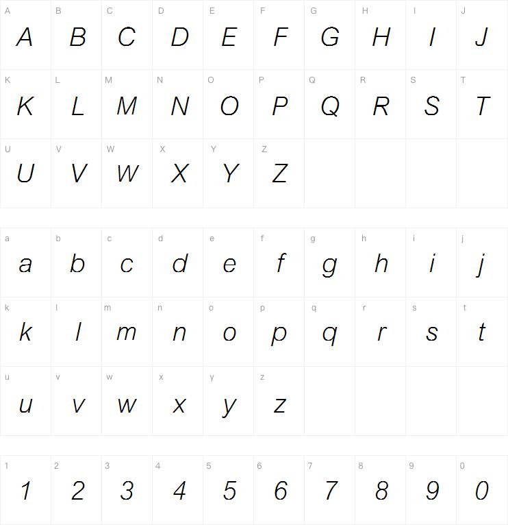 Arial MT Pro Light Italic