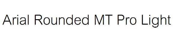 Arial Rounded MT Pro Light