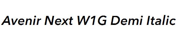 Avenir Next W1G Demi Italic