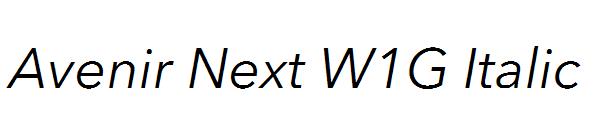 Avenir Next W1G Italic
