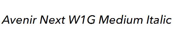 Avenir Next W1G Medium Italic