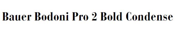 Bauer Bodoni Pro 2 Bold Condense