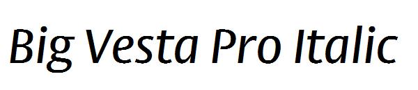 Big Vesta Pro Italic
