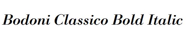 Bodoni Classico Bold Italic