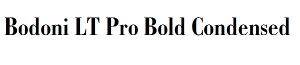 Bodoni LT Pro Bold Condensed