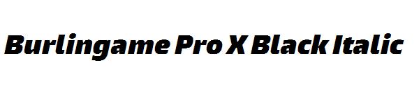 Burlingame Pro X Black Italic