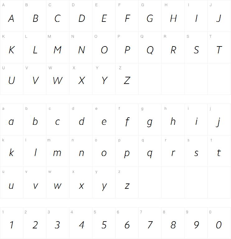 Camphor Pro Light Italic