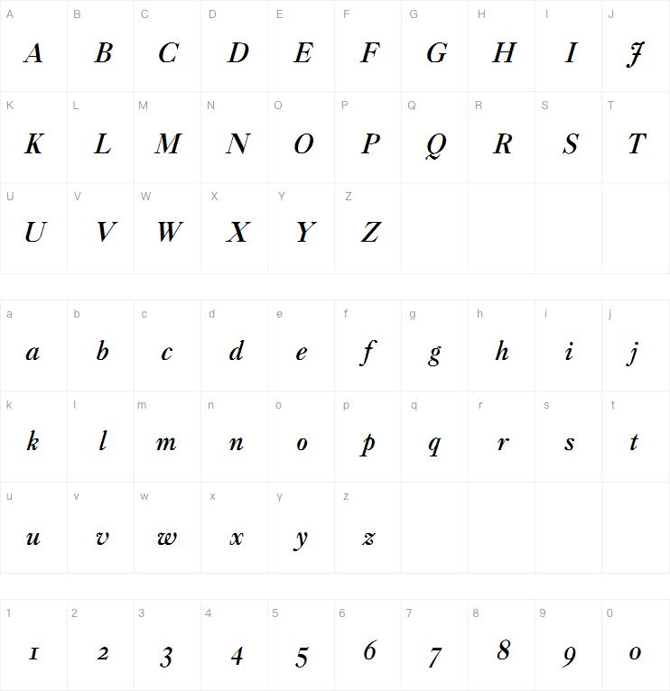 Caslon Classico Bold Italic