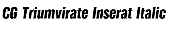 CG Triumvirate Inserat Italic