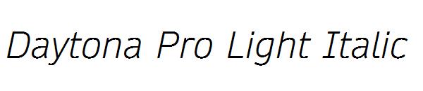 Daytona Pro Light Italic