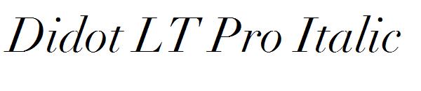 Didot LT Pro Italic