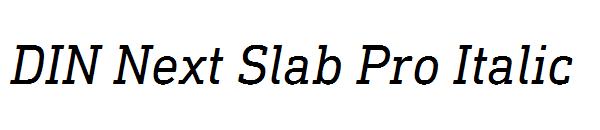 DIN Next Slab Pro Italic
