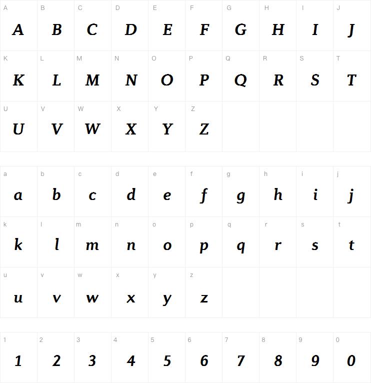 Diverda Serif Pro Bold Italic