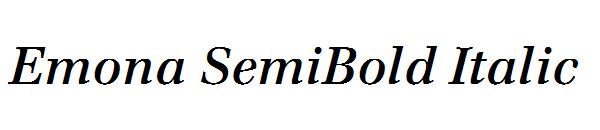Emona SemiBold Italic