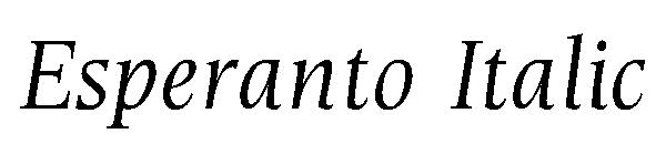 Esperanto Italic