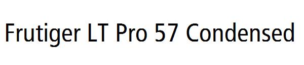 Frutiger LT Pro 57 Condensed